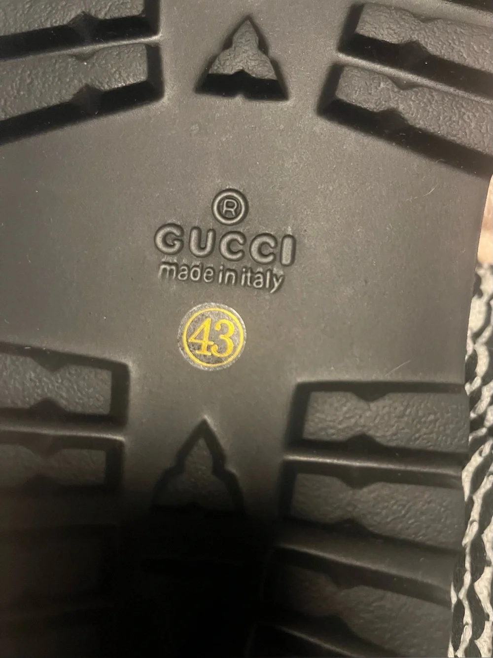 Gucci Men's slide sandal with Web